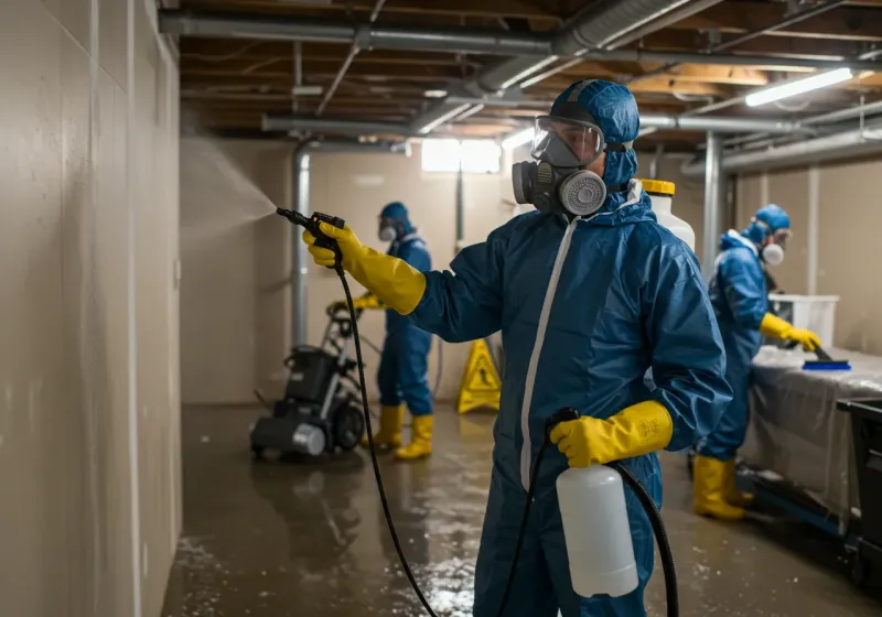 Basement Sanitization and Antimicrobial Treatment process in Boulder City, NV