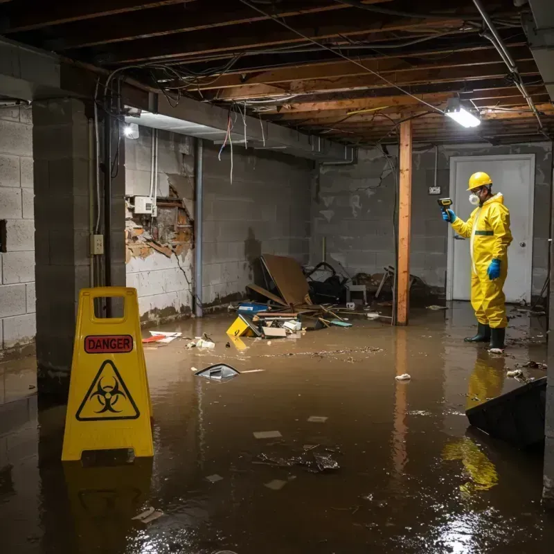 Flooded Basement Electrical Hazard in Boulder City, NV Property